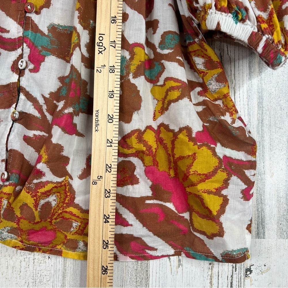 Cleobella Zola Blouse Women's Large Shea Multi Floral Art Print MSRP $296 - Picture 15 of 17